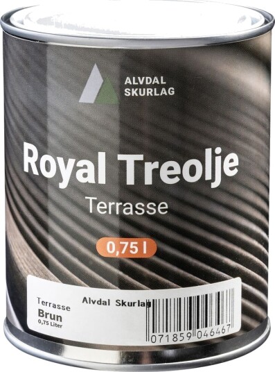 Alvdal Skurlag Treolje Royal Terrasse Brun 0.75l