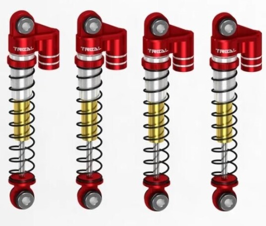 Treal 43mm Double Barrel Shocks Red FCX24
