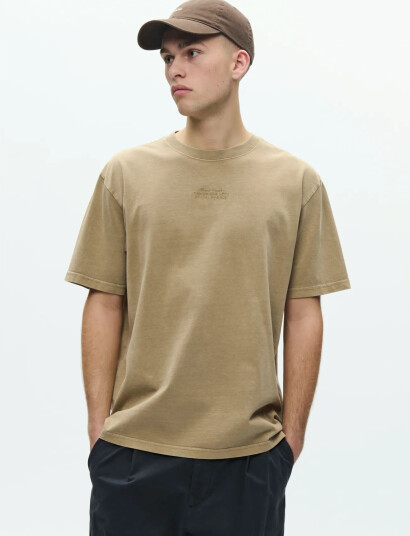 WOOD WOOD Wwoliver Tee 25207   Beige   L