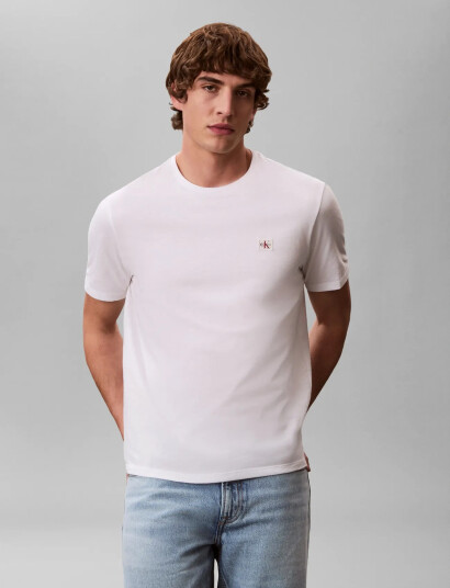 Calvin Klein Jeans Ss Badge Tee 2Pk White M