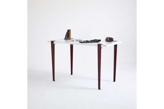 Eridanos Skrivebord 60x120 cm Hvit/Rød Hanah Home