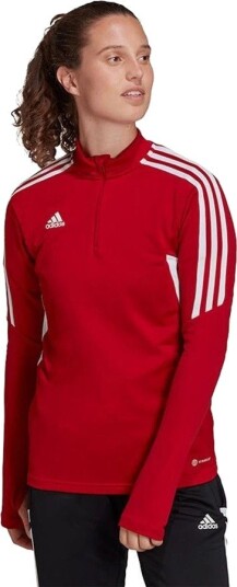 adidas Treningsskjorte Condivo 22 Rød/Hvit Kvinner størrelse X Small