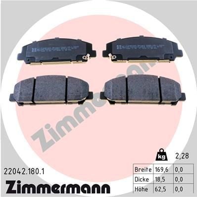 Bremseklosser ZIMMERMANN 22042.180.1 Bremseklosser ZIMMERMANN 22042.180.1