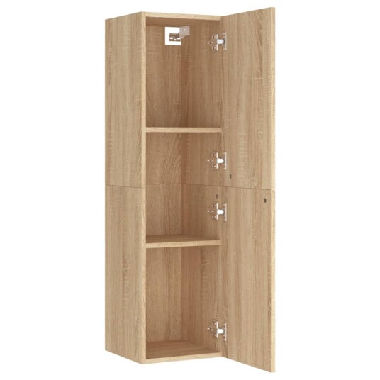 vidaXL TV-benk sonoma eik 30,5x30x110 cm sponplate