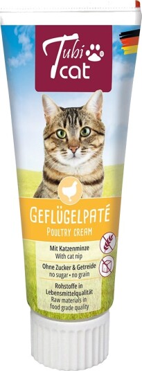 Tubicat fjærkrepaté med kattemynte Sparepakke 3 x 75 g