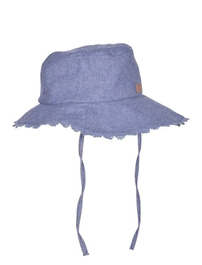 Melton Bucket Hat W Lace Blue 55