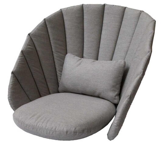 Peacock putesett Taupe Til lounge lenestol