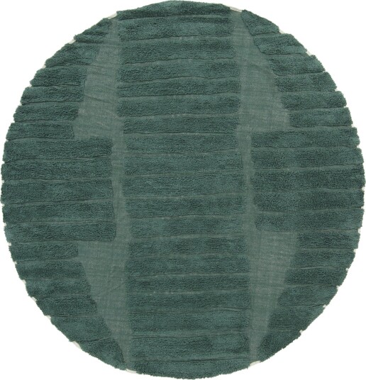 Rundt teppe Rani Natural Cotton Shaggy grønn Størrelse: Ø 240 cm Rundt teppe Rani Natural Cotton Shaggy grønn Størrelse: Ø 240 cm