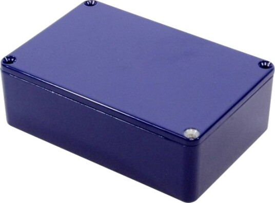 Hammond Electronics 1590B3CB 116 × 77 × 38 mm Støpt Aluminium Blå Kabinett