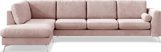 Ocean Lyx 4 seters Venstrevendt L formet Sjeselongsofa i Manchester Rosa Ocean Lyx 4 seters Venstrevendt L formet Sjeselongsofa i Manchester Rosa
