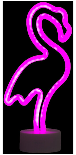 KIDEK LED-Lampe Flamingo med Neon-effekt