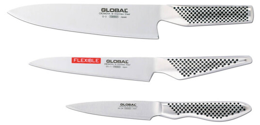 Global Knivsett med G-2, GS-11 og GS-38 Global Knivsett med G-2, GS-11 og GS-38