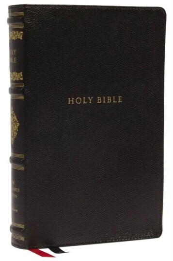 NKJV, Personal Size Reference Bible, Sovereign Collection, Leathersoft, Black, Red Letter, Thumb Ind av Thomas Nelson