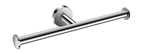 Cosmic dobbel toalettrullholder, krom