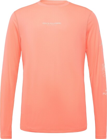 Asics Fujitrail Logo Ls Top Coral S