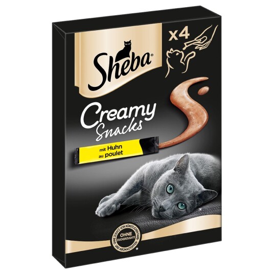 Sheba Creamy Snacks Kylling 4 X 12 G