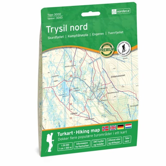 Ugland IT Nordeca Topo 3000 1:50 000 Trysil Nord Turkart