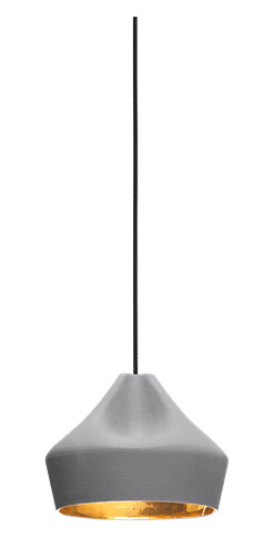 Marset Pleat Box Taklampe 24 Grå & Gull