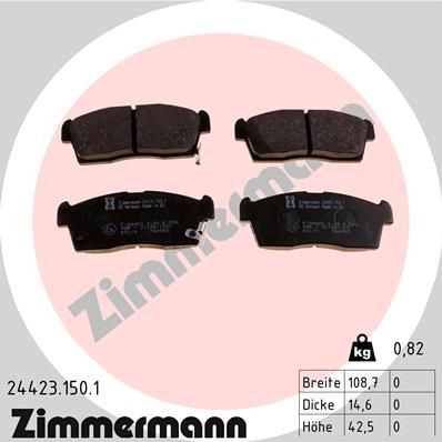 Bremseklosser ZIMMERMANN 24423.150.1 Bremseklosser ZIMMERMANN 24423.150.1