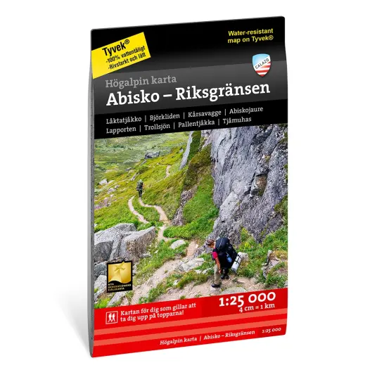 Calazo förlag Högalpin Karta Abisko & Riksgränsen OneSize, Nocolour