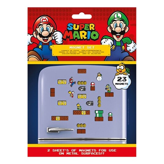 Hisab/Joker Company AB Kjøleskapsmagneter Super Mario - 23-pakning