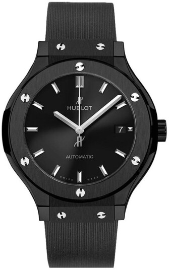 Hublot Dameklokke 581.CM.1470.RX Classic Fusion Sort/Gummi Ø33 mm Hublot Dameklokke 581.CM.1470.RX Classic Fusion Sort/Gummi Ø33 mm