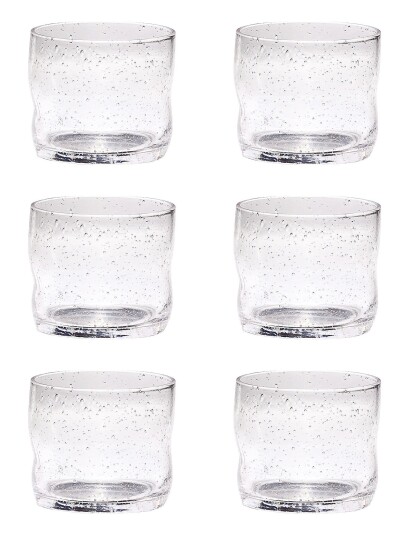 Hübsch Sui Drinking Glass Bubbles Nude 22 CL Hübsch Sui Drinking Glass Bubbles Nude 22 CL