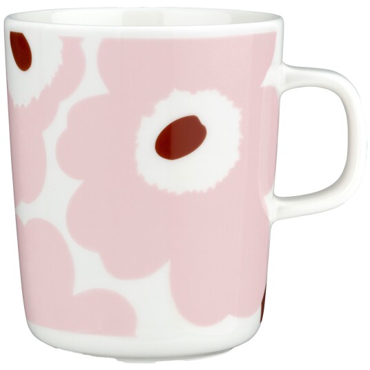 Marimekko Unikko krus 2,5 dl hvit/rosa/brun