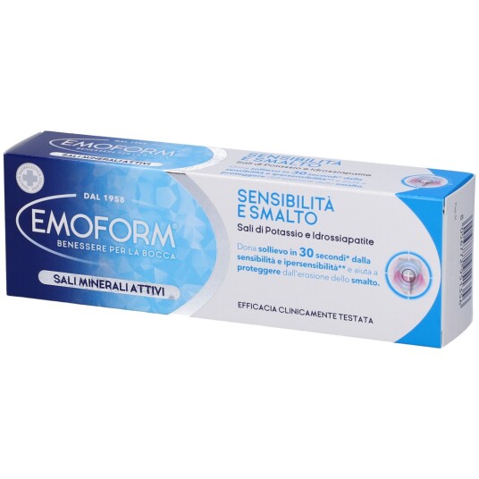 Hydroksyapatitt tannkrem EMOFORM Sensitivitet og Enamel 100 ml.