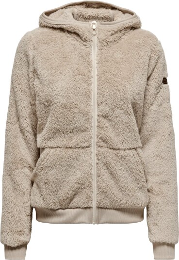 Only Play Onpfluffy Hood Fz Ls Jck Noos PUMICE STONE XL