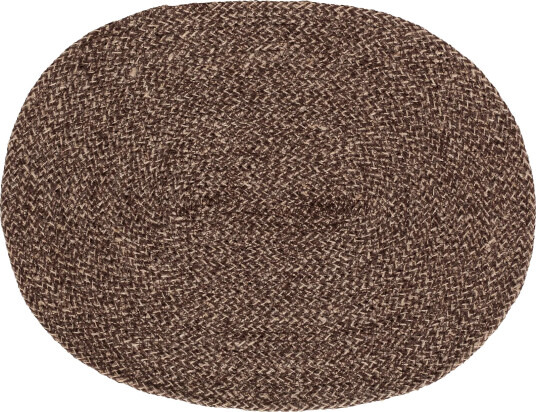 Dixie Ella spisebrikke oval Brun