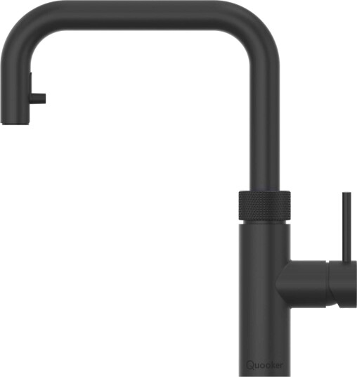 Quooker Flex Square Kjøkkenarmatur med Uttrekksslange Svart Matt / Pro3 & Cube Uttrekk