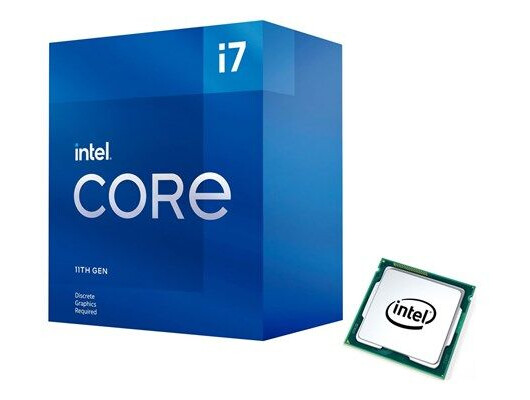 Intel Core i7-11700F Rocket Lake Prosessor/CPU - 8 kjerner - 2.5 GHz - Intel LGA1200 - Intel Boxed