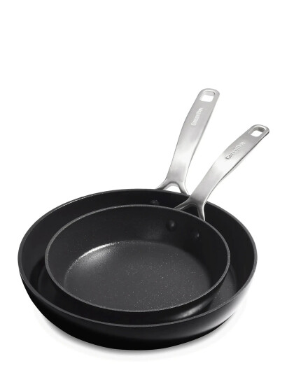 Greenpan Frypan Set 2Pcs: Frypan 20Cm + Frypan 28Cm - Black - ONE SIZE