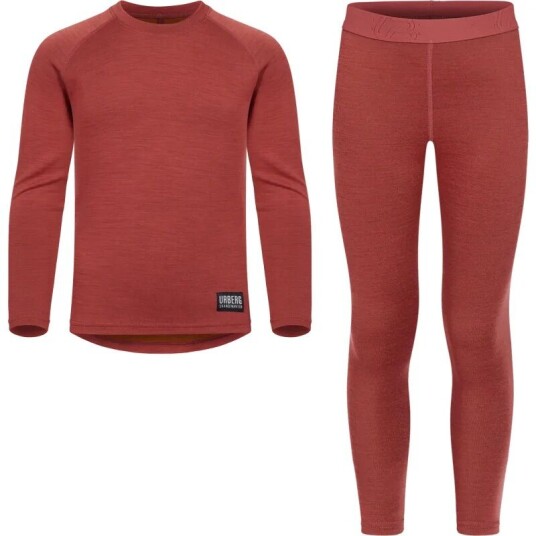 Urberg Merino-bamboo Base Layer Set Jr Tandori Spice 134/140