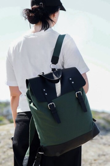North 13.5 Stelleveske Ryggsekk Green