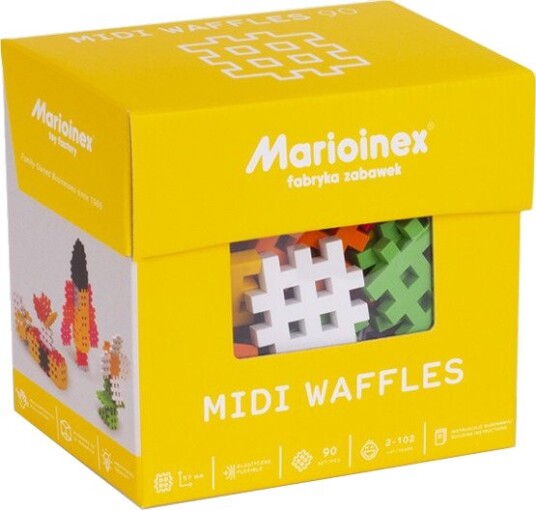 Marioinex Midi Waffle Byggeklosser 90 Stk. 24 Mnd+