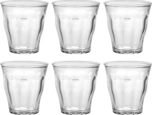 Duralex   Picardie vannglass 20 cl 6 stk klar