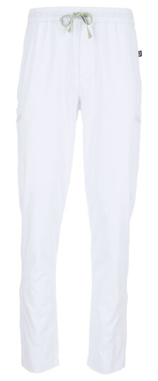 Jobeline Bukser herre Pesaro 2XL Hvit Tencel med Elastisk Linning