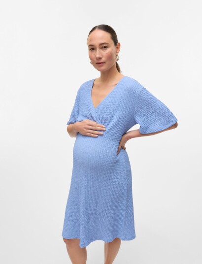 Mamalicious Mlnova Tess 24 Jrs Abk Dress 2F   Blue   XS