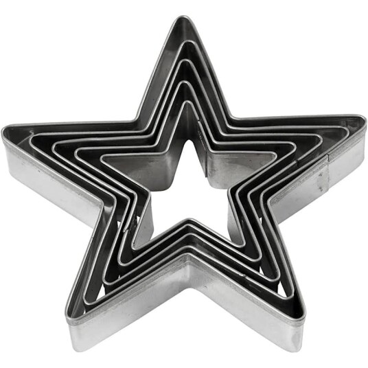 Utstikksformer Creativ Company Stjerne Str 8 cm 5 St/1 Pk 782881 Utstikksformer Creativ Company Stjerne Str 8 cm 5 St/1 Pk 782881