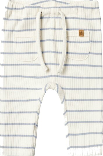 Lil"Atelier Nbmkail Reg Pant Lil Noos White 68