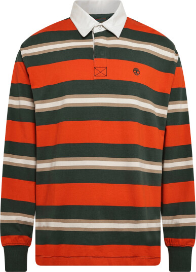 Timberland Ls Rugby Polo Orange S Timberland Ls Rugby Polo Orange S