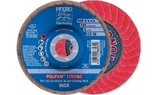 Pferd Lamellskive PFC 125 36 Grain Co-freeze SGP Sterk INOX Pferd Lamellskive PFC 125 36 Grain Co-freeze SGP Sterk INOX
