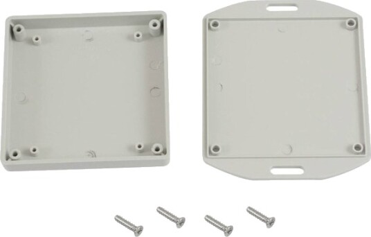 Hammond Electronics 1551Xxflgy Universalkapsling 80 X 80 X 15 Abs Grå 1 Stk