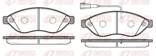 Bremseklosser REMSA 1237.12 Bremseklosser REMSA 1237.12