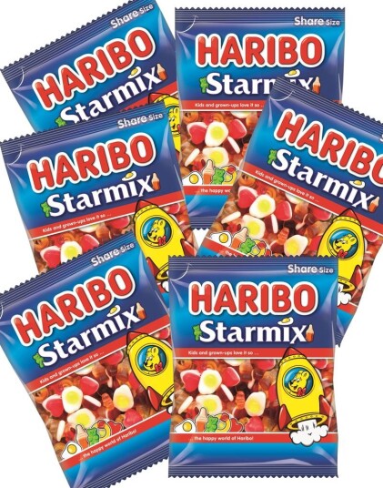 12 stk Haribo Starmix / Stjernemix Hel Eske
