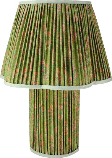Doing Goods Myra lampe stor silke smørblomst Grønn