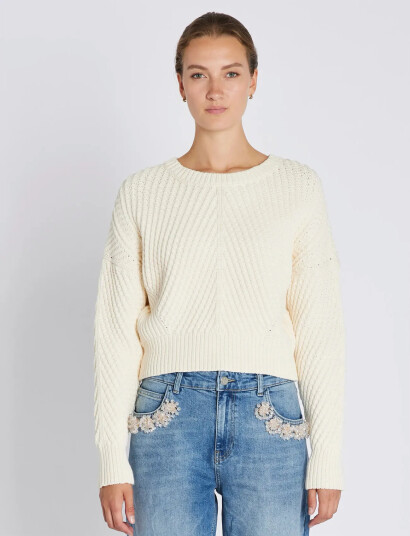 Bruuns Bazaar Cotlonbbhera Knit - Cream - S
