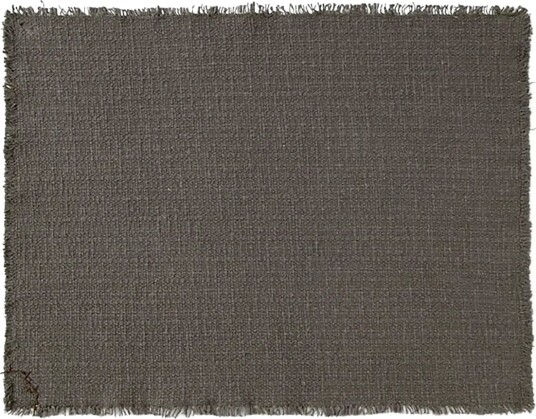 Lorena Canals Handloom Placemats Dark Grey Set Of 2   Grey   38X 50CM